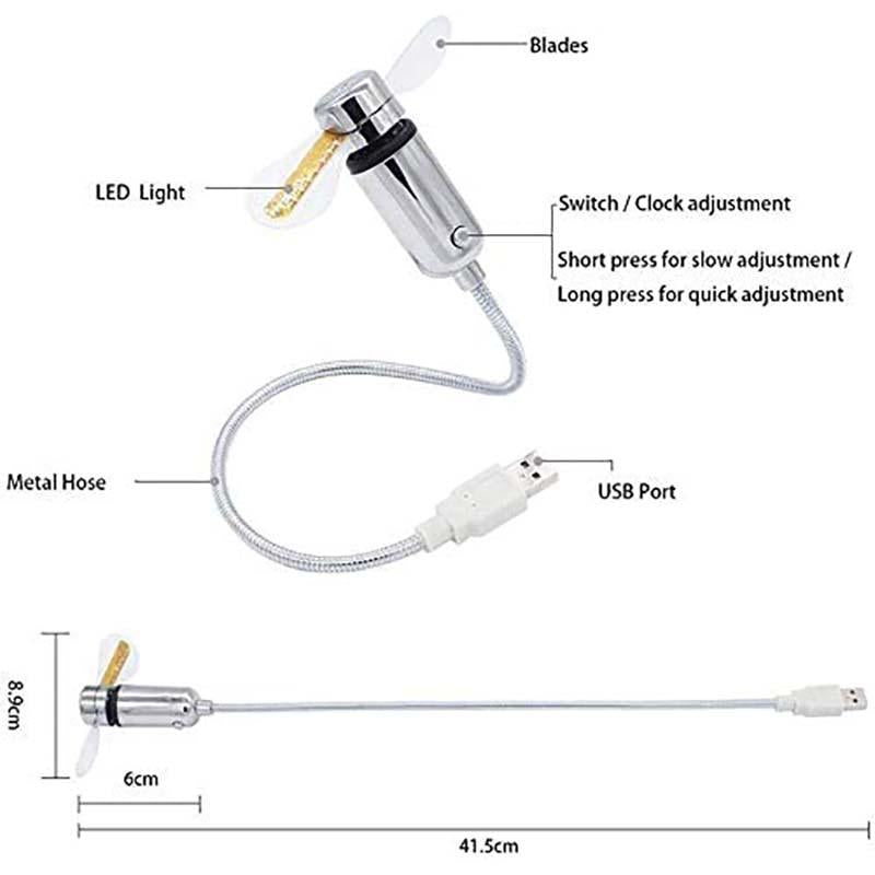đ„2026 Het rea 50% RABATTđ„USB-flĂ€kt med LED-klockbelysning