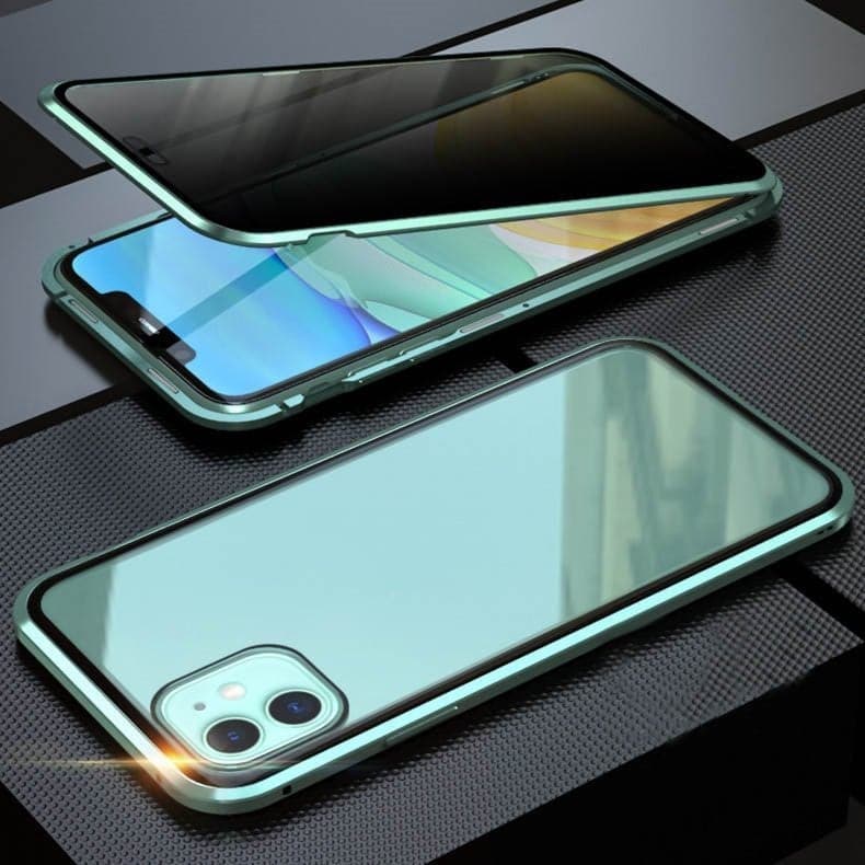 ✨ SISTA DAGENS REA 50% RABATT ✨Magnetiskt iPhone-skal med sekretessglas och metallram