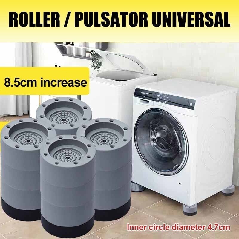 đĄ KĂP 2 FĂ
3! âš LjuddĂ€mpande tvĂ€ttmaskinsfötter - 4-pack av gummi med stabiliserande bas för tyst drift och golvskydd đđ§Œ