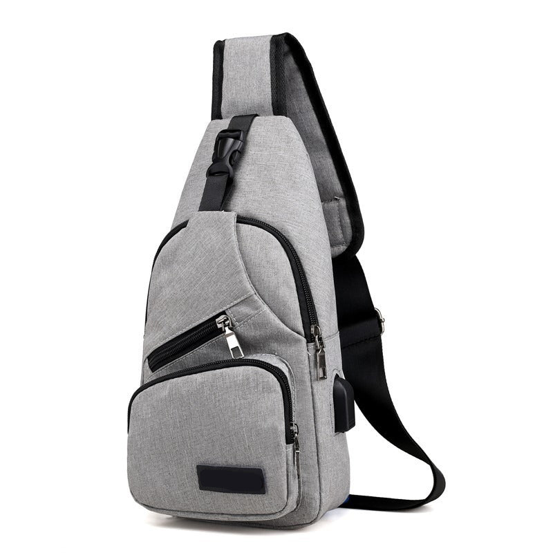đ 50% RABATT NU!â°ïž Outdoor Sport Sling Pack â Multifunktionell, HĂ„llbar & USB Port â Urban Pendlare Essential đŽââïž