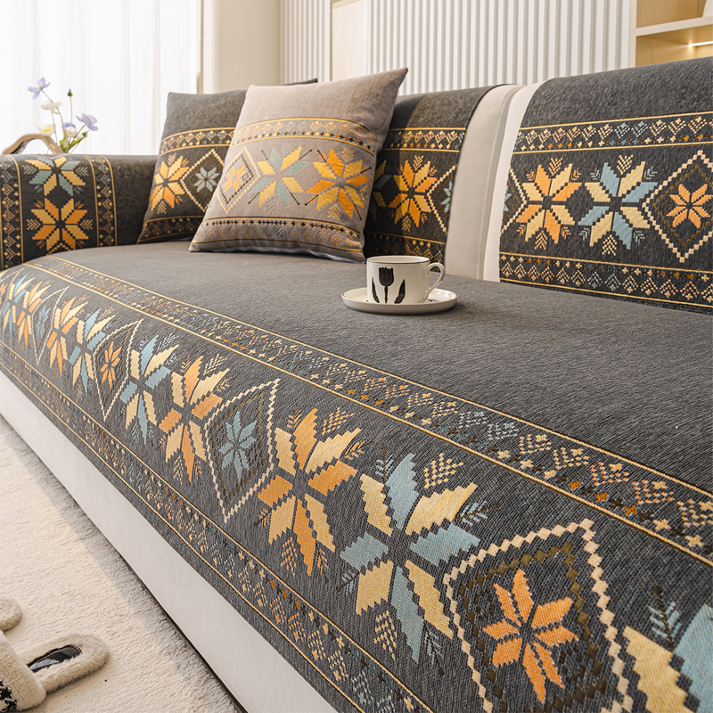 đïž 50 % RABATT NU! đž Chenille-soffskydd med bohomönster â stilrent, mjukt & enkelt att hĂ„lla rent, förvandla din soffa pĂ„ sekunder, perfekt för vardagsrum & sovrum đĄ