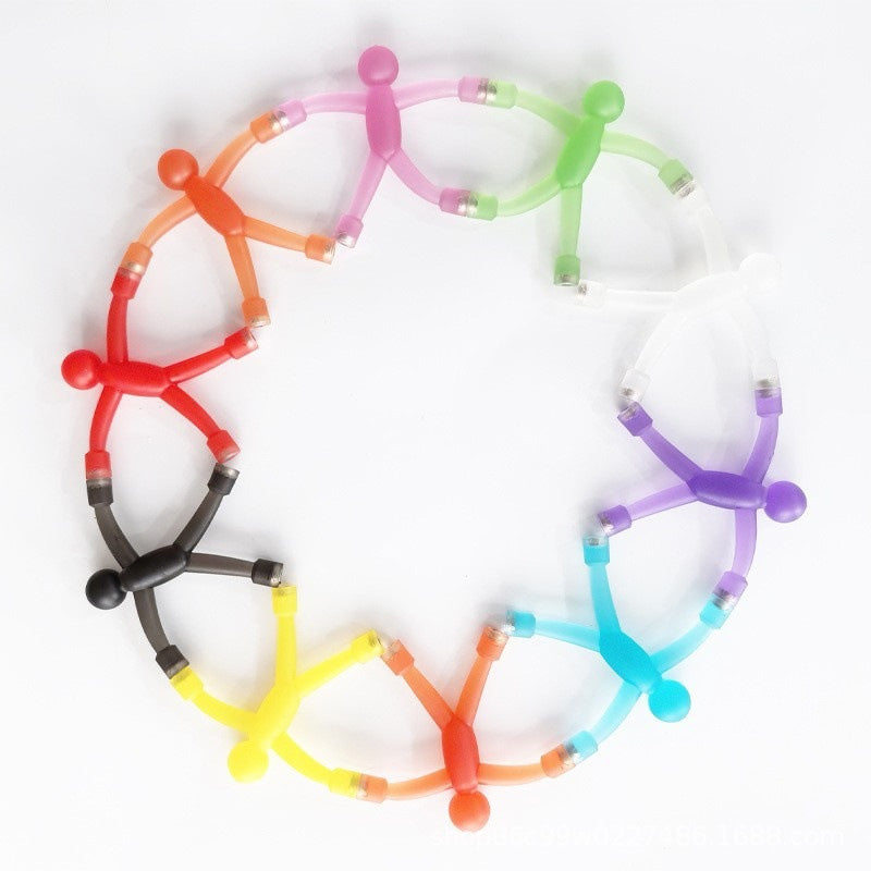đ§Č 50 % RABATT NU! đš Kreativa magnetfigurer â starkt grepp, rörliga leder & fĂ€rgglada set âš