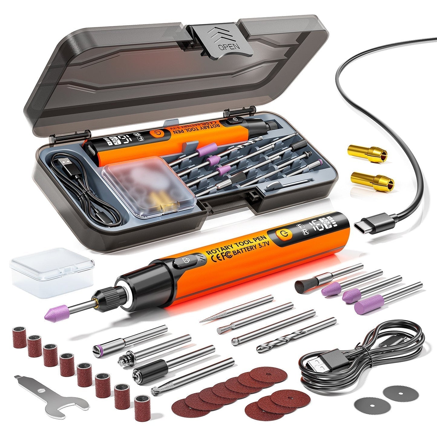 đ„50% RABATT NU!đ„ đ ïž BĂ€rbart polerings- & slipset â elektriskt, kompakt & perfekt för trĂ€, metall & plast, enkelt att byta tillbehör, perfekt för hemmafixaren âĄ