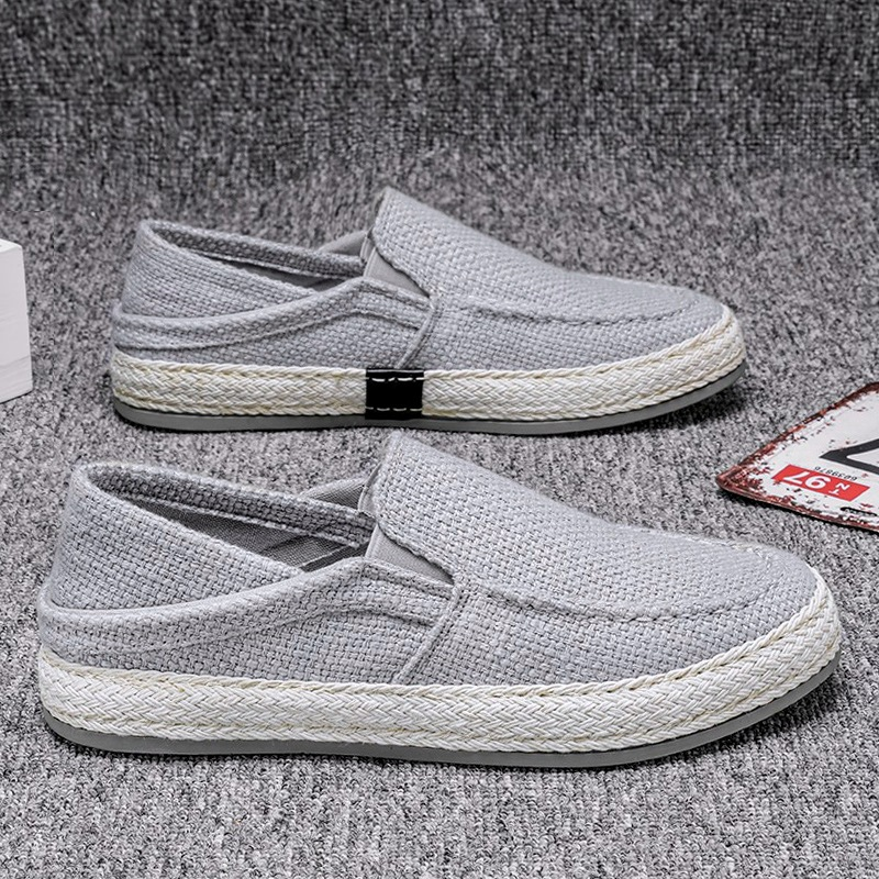 Casual loafers i linne för herr – lätta och bekväma för sommaren