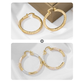 🎁Nye varer – 50 % rabatt💥Elegante, vridde hoop-øreringer for kvinner