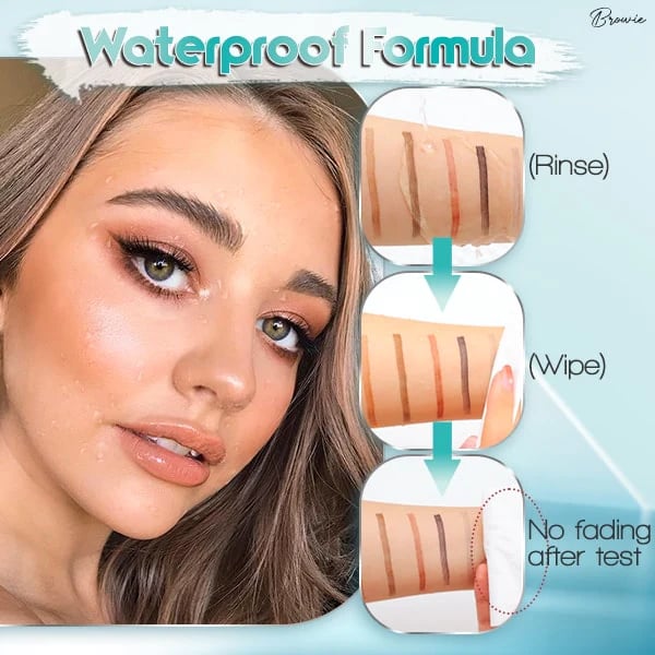 🔥KÖP 1, FÅ 1 GRATIS! ✨3D Vattentät Microblading Ögonbrynspenna - 4-Spets Design - Långvarig 36 Timmar