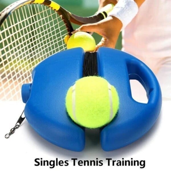 🎾 Bärbar tennistränare | Stabil bas som fylls med sand eller vatten · Utrustad med upphängningssnöre · Lätt och smidig att ta med | Träning på egen hand · Utomhus i parken · Aktiviteter för hela familjen