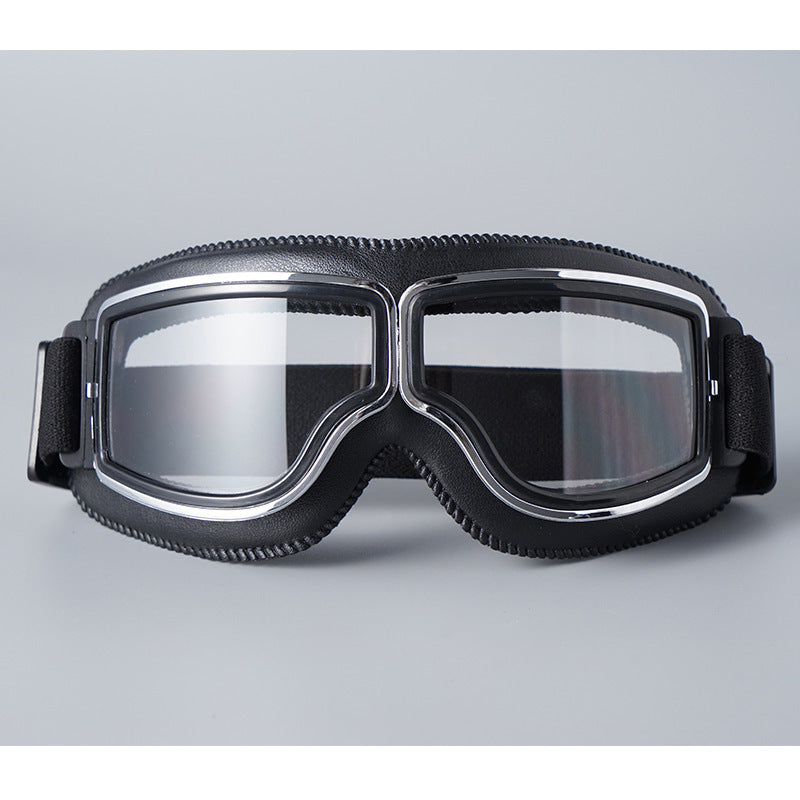 🏍️🕶️ 50% RABATT! | Vintage Motorcykelglasögon – 2 Linser & Stötsäkra!