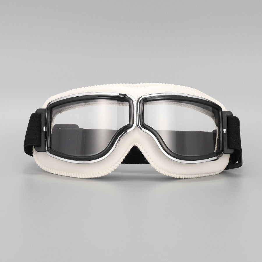 🏍️🕶️ 50% RABATT! | Vintage Motorcykelglasögon – 2 Linser & Stötsäkra!