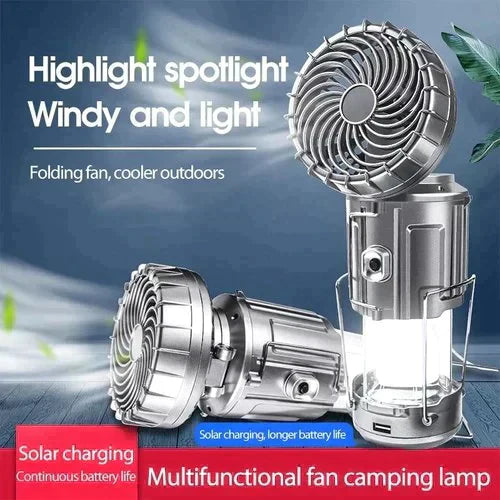 ⏰2025 ny begränsad tid 50 % rabatt 👨‍🔧Bärbar camping LED-lampa med fläkt