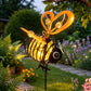🐝 50% RABATT NU! ☀️ Solcellsdriven Hängande Bilampa – Charmig Bi-design med Hjärtformade Vingar – Perfekt för Trädgård & Bil 🌸
