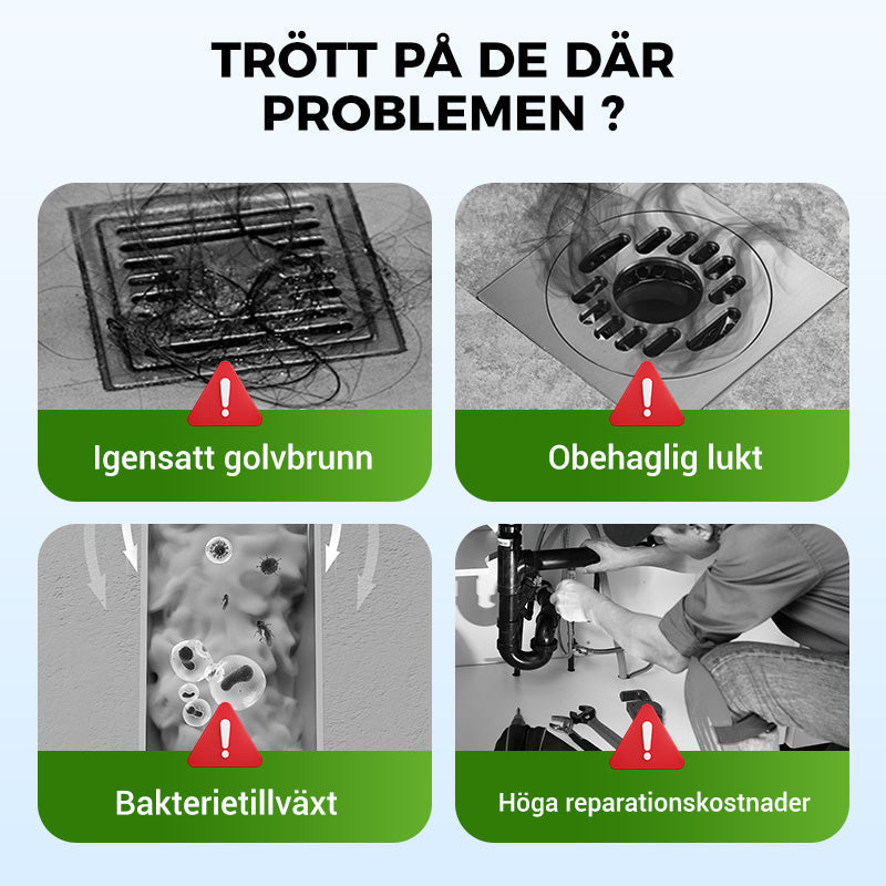 🎉 KÖP 1 FÅR 1 GRATIS! 🔥 Dräneringsrengöringspulver - Kraftfull Rengöring & Luktar Gött, Perfekt för Avlopp och Avfallsrör ✨