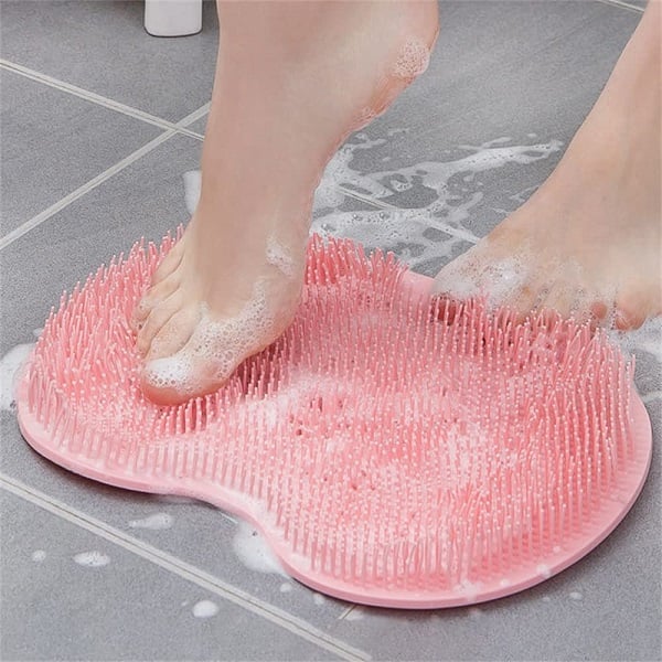 🚿 50 % RABATT NU! 🦶 Shower fot- och ryggskrubber massagedyna – 500 mjuka borst, sugpropp & multifunktionell – perfekt för helkroppsmassage 💆‍♀️