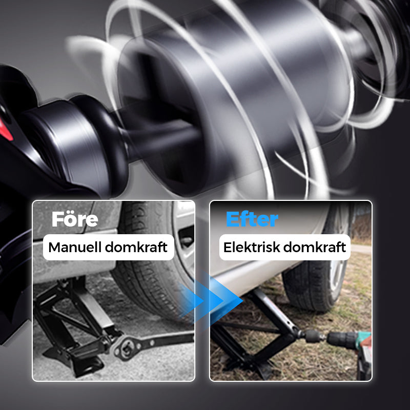 🚗Universell hylsa med adapter för domkraft