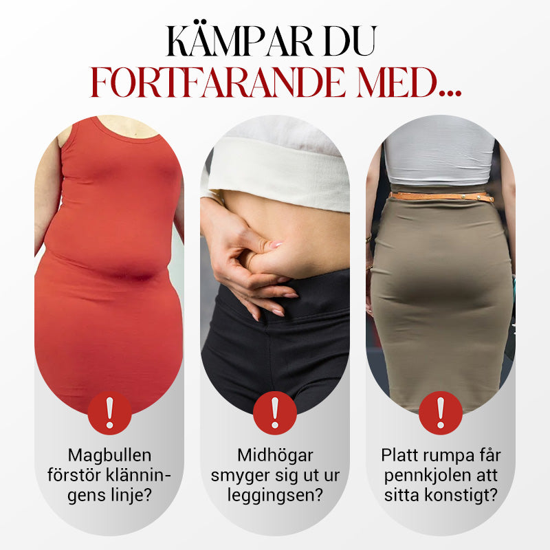 🎁 Köp 1 Få 1 Gratis 🎉 Höga Midjemodellerande "Magkontroll"-Bikinis