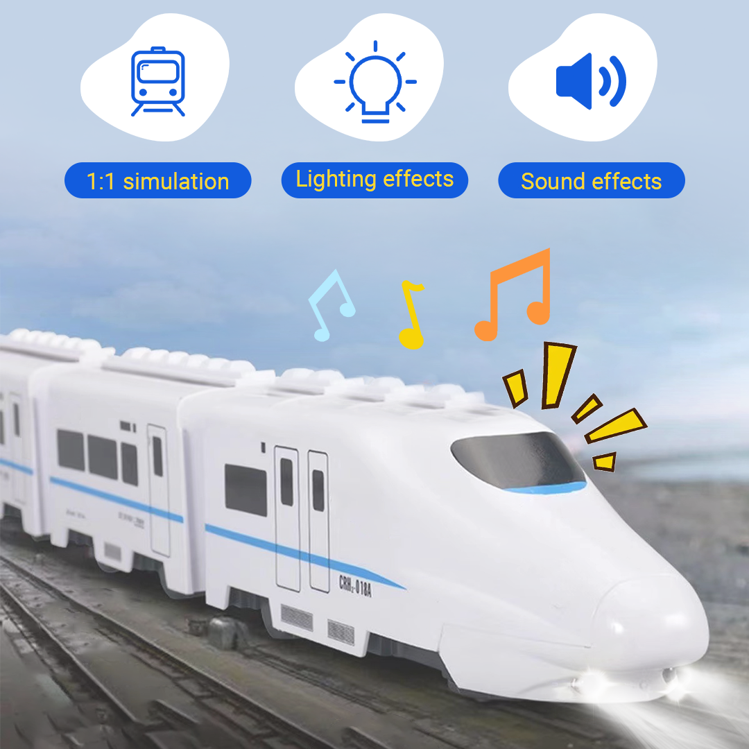 🚅Elektrisk Universal Simulering Höghastighetsjärnväg Harmony Tåg Leksak