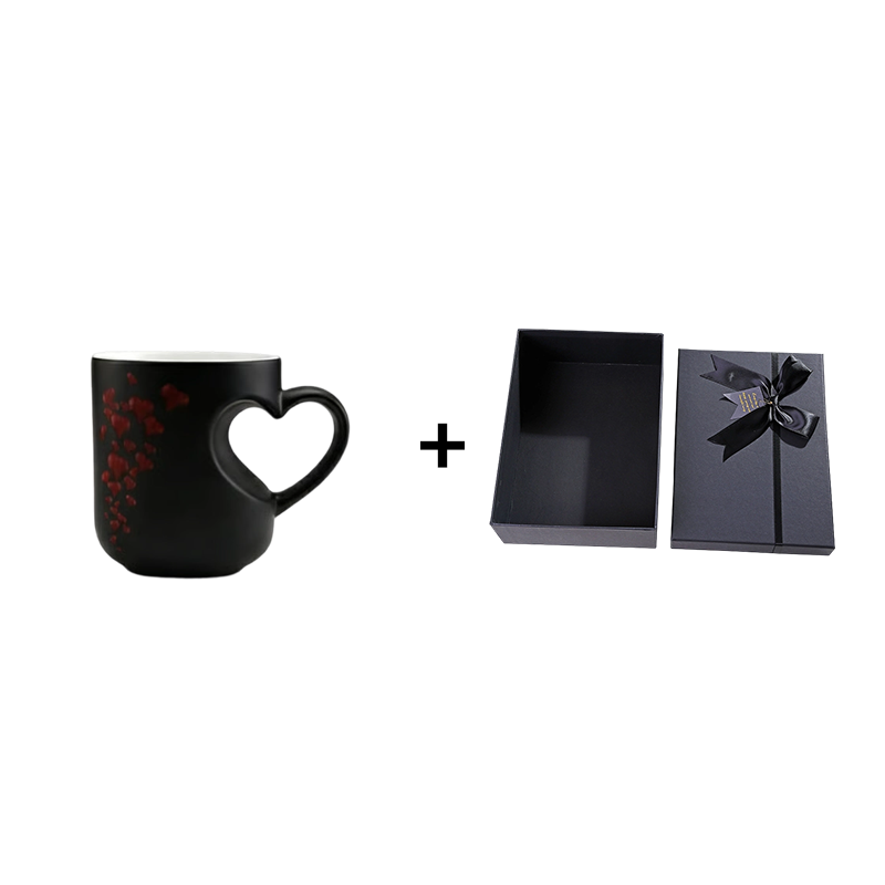 ☕ KÖP 3 FÅ 1 GRATIS! 💝 Färgskiftande Keramikmugg med Hjärtformat Handtag – För Alla Hjärtans Dag, Värmekänslig Design & Perfekt Romantisk Present ✨