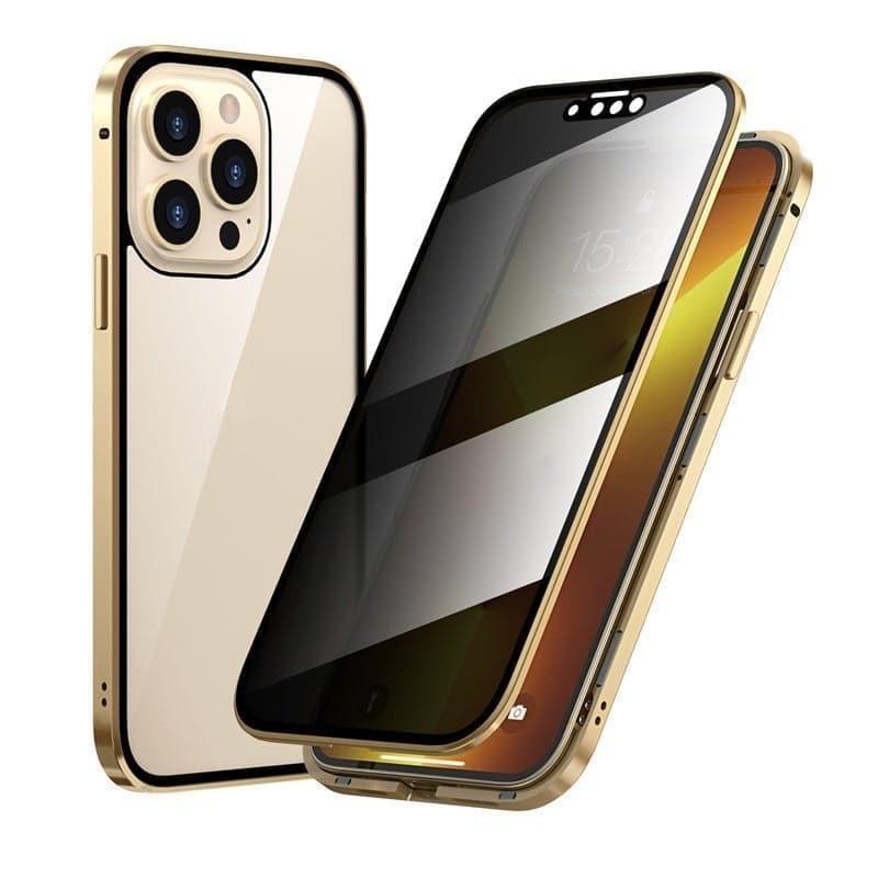 ✨ SISTA DAGENS REA 50% RABATT ✨Magnetiskt iPhone-skal med sekretessglas och metallram