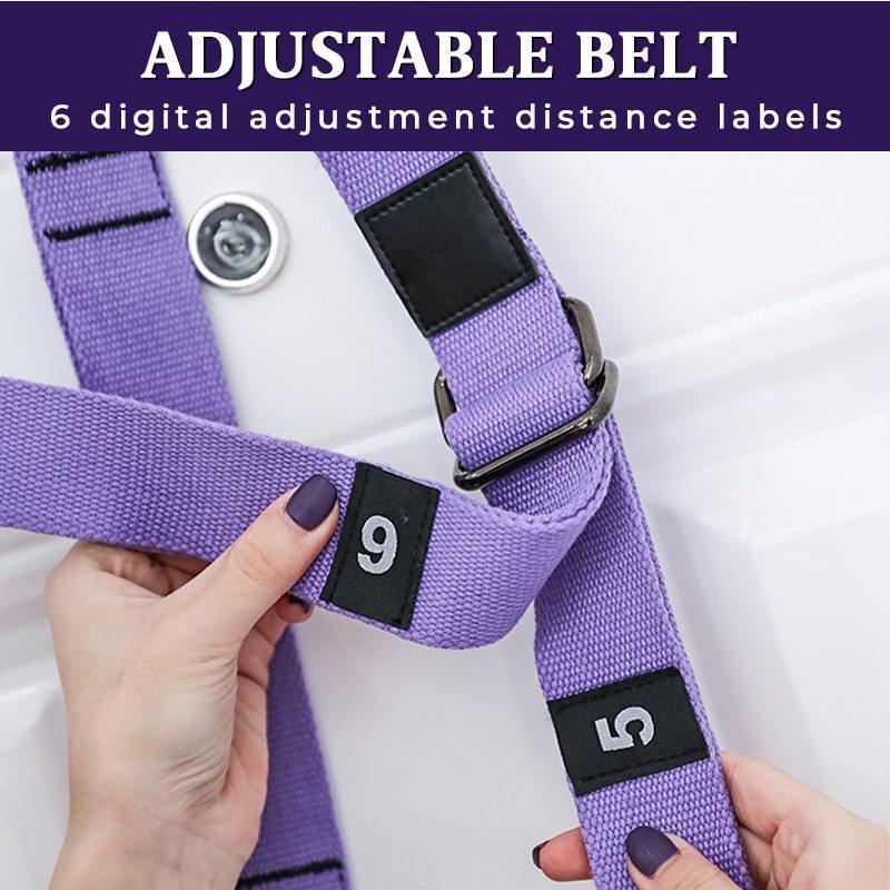 🔥50 % rabatt så länge lagret räcker!🎉 Förbättrat Yogastretchband – Förbättrat Grepp, Stark Elasticitet & Bärbar 📦