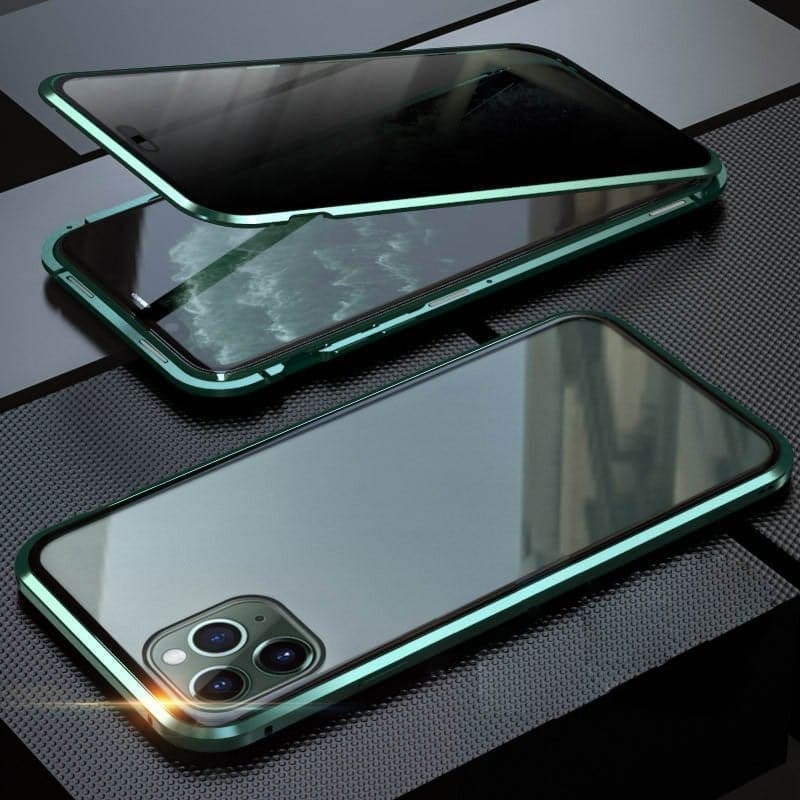 ✨ SISTA DAGENS REA 50% RABATT ✨Magnetiskt iPhone-skal med sekretessglas och metallram