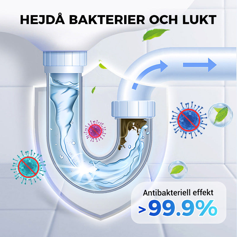 🎉 KÖP 1 FÅR 1 GRATIS! 🔥 Dräneringsrengöringspulver - Kraftfull Rengöring & Luktar Gött, Perfekt för Avlopp och Avfallsrör ✨