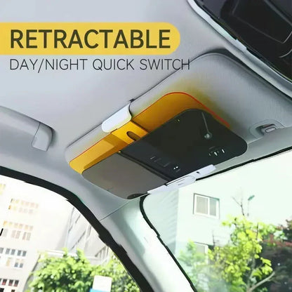🚗 Anti-blendings solskjerm for bil – 2-i-1 dag/natt, justerbar, PVC. Tryggere kjøring i sol og mørke! ✨🛡️