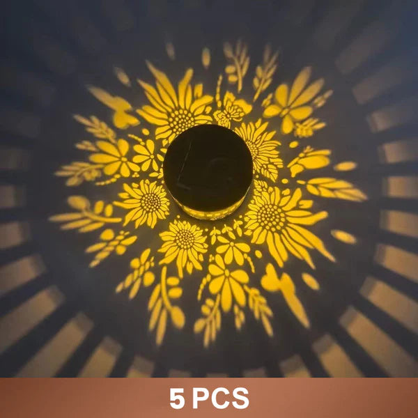 🌈 50% RABATT! ☀️ Solcellsdriven Mandala Projektorlampa – Färgglada Mönster, Vattentät & Automatisk för Trädgård & Uteplats 🌸