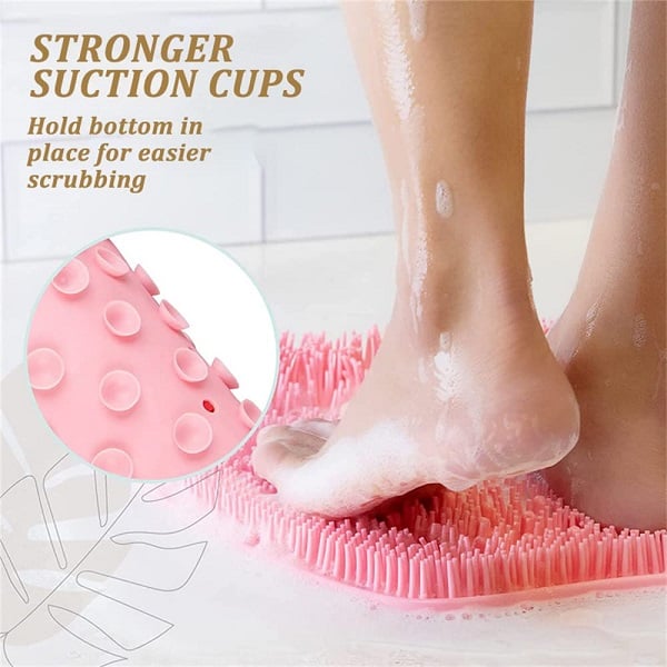 🚿 50 % RABATT NU! 🦶 Shower fot- och ryggskrubber massagedyna – 500 mjuka borst, sugpropp & multifunktionell – perfekt för helkroppsmassage 💆‍♀️
