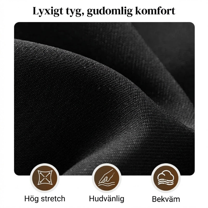 Tvådelade Set för Kvinnor: Topp med Oregelbunden Fåll och Vida Byxor