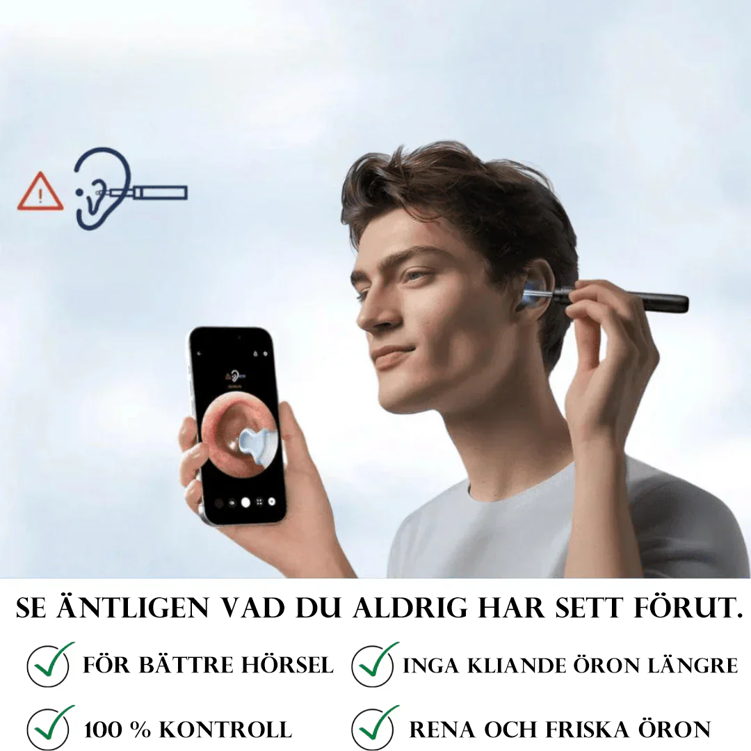 ⏰2025 ny begränsad tid halva priset rabatt👂Smart vattentät visuell öronvaxborttagning