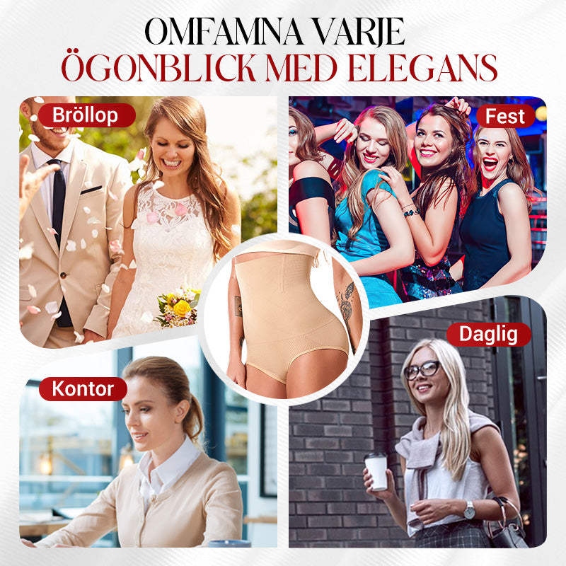 🎁 Köp 1 Få 1 Gratis 🎉 Höga Midjemodellerande "Magkontroll"-Bikinis