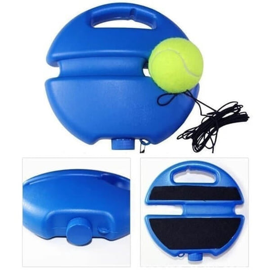🎾 Bärbar tennistränare | Stabil bas som fylls med sand eller vatten · Utrustad med upphängningssnöre · Lätt och smidig att ta med | Träning på egen hand · Utomhus i parken · Aktiviteter för hela familjen