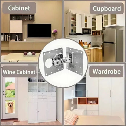 🛠️ HingePlate – DIY-reparasjonssideplate for møbelhengsler 🏠 Enkel reparasjon av hengsler