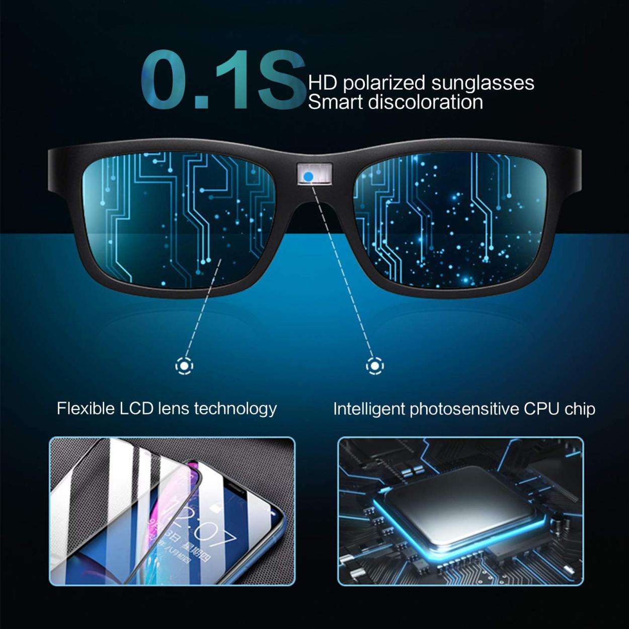 🌟 Nyanlända 50% rabatt⚡ - 🕶️Smart Fotokromiska polariserade solglasögon