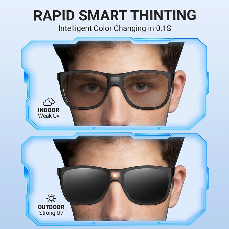 🌟 Nyanlända 50% rabatt⚡ - 🕶️Smart Fotokromiska polariserade solglasögon