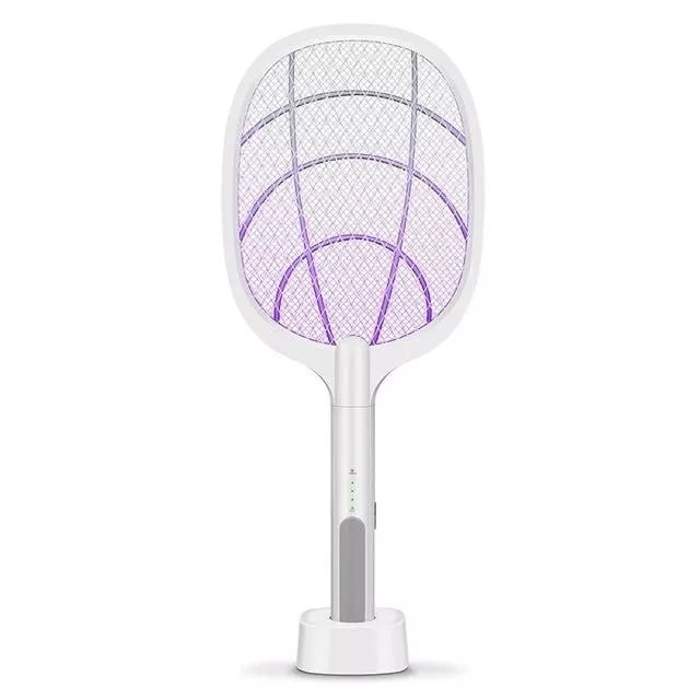 🌙 2-i-1 insektslampa & flugsmälla – elektrisk, UV-ljuslock & laddningsbar, fångar mygg & flugor medan du sover, tyst & effektiv 😴