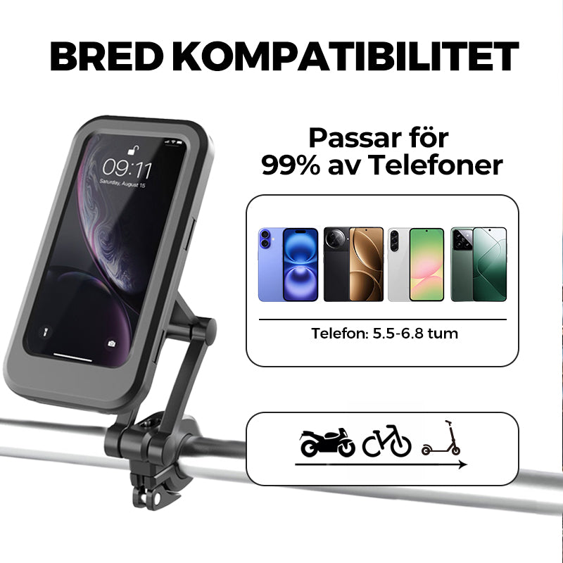 ⏰2025 Nytt 🚗 Universell Vattentät Telefonhållare för Cykel och Motorcykel