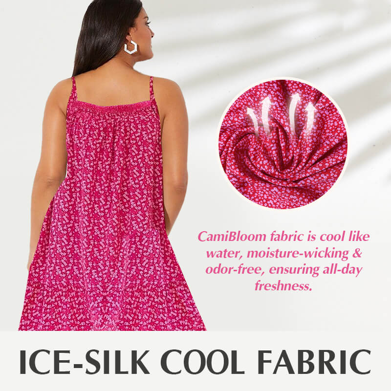 👗 50% RABATT NU! 🌸 Blommig Linneklänning med Smala Axelband – Lätt & Andningsbar för Romantisk Sommarkänsla ☀️