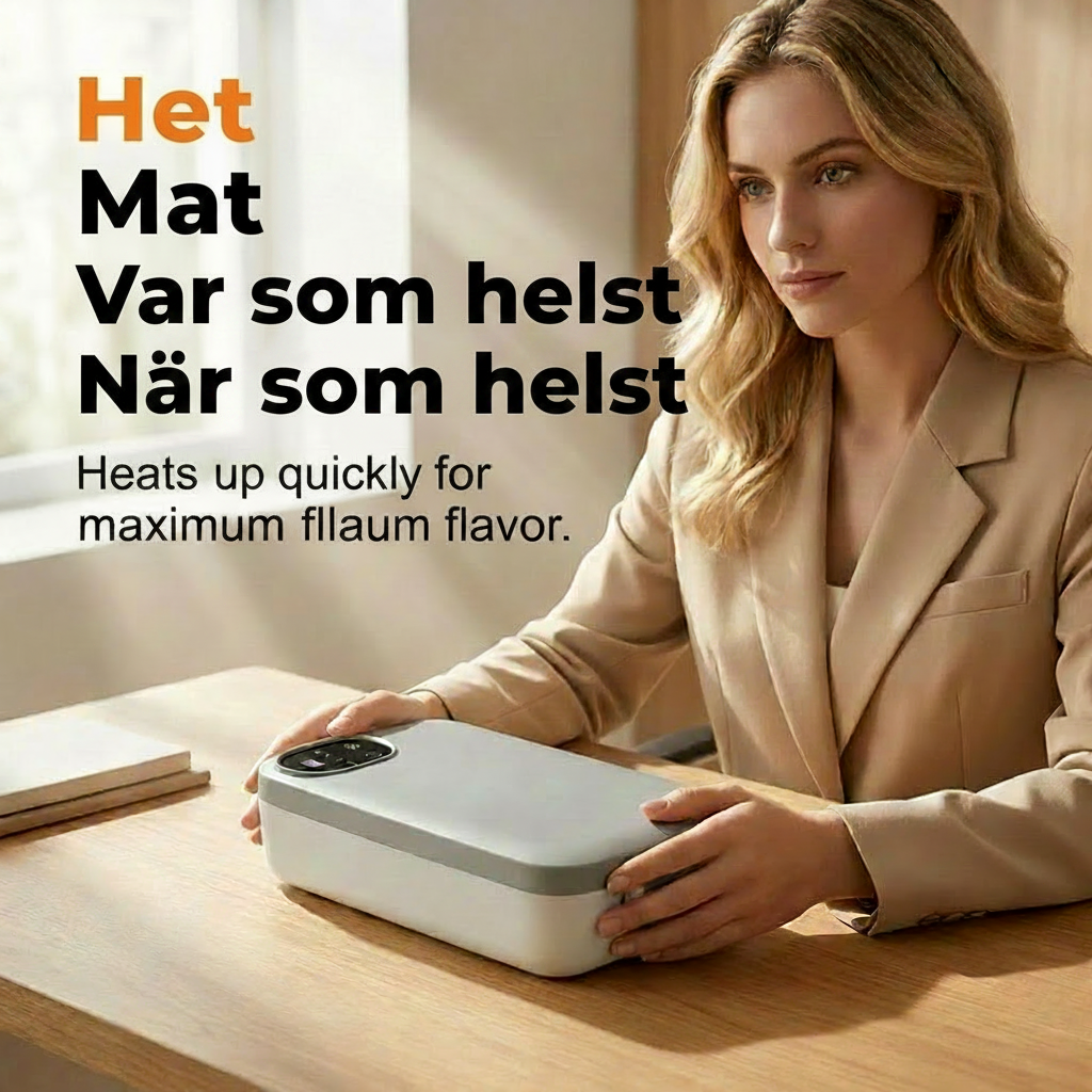 📢📢 50 % RABATT NU! 🍱⚡ Elektrisk matlåda med USB-laddning – självuppvärmande, lätt & perfekt för jobb, skola & resa 🎒