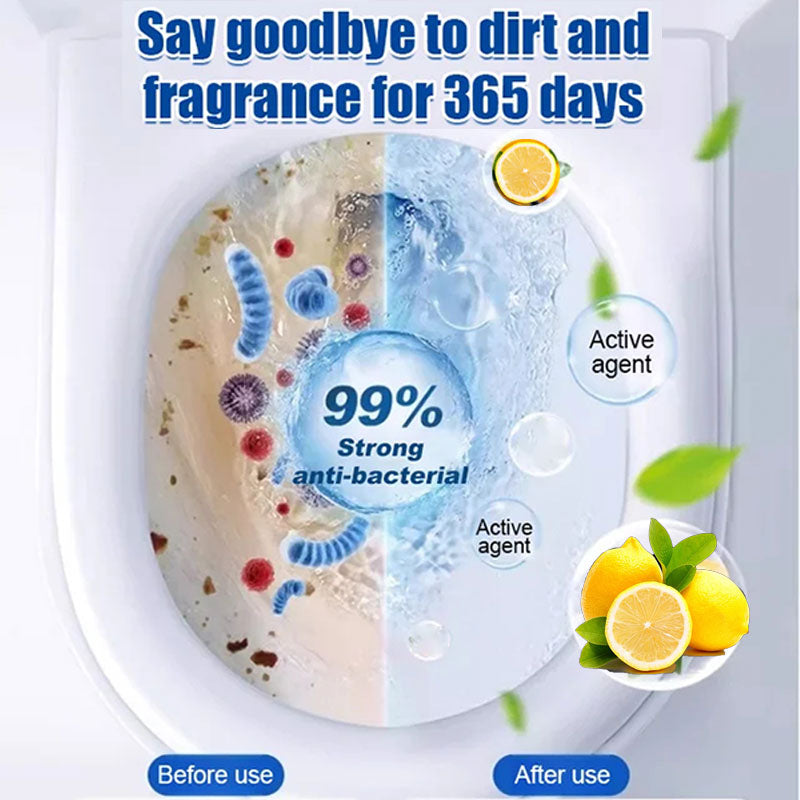 🔥Köp 1 få 1 gratis - 🍋Lemon Scent Toilet Bowl Cleaner Tablets