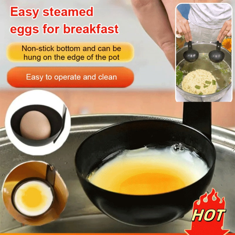 🍳🥚 2026 Hanging Ear Silicone Poached Egg Molds | Non-Stick Easy-Release for Perfect Eggs Every Time | Dishwasher-Safe & BPA-Free