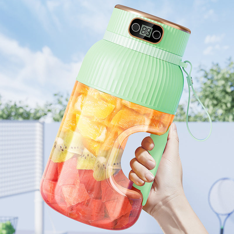😍2025 Nytt🍉🍇Multifunktionell bärbar juicermugg med digital display
