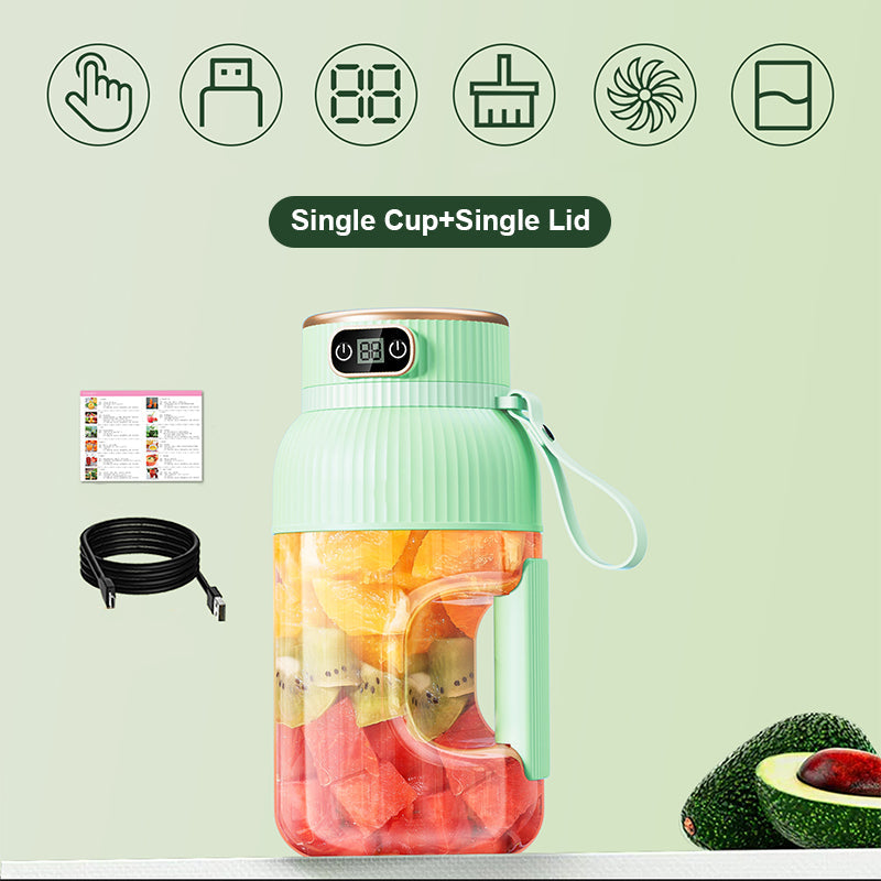 😍2025 Nytt🍉🍇Multifunktionell bärbar juicermugg med digital display