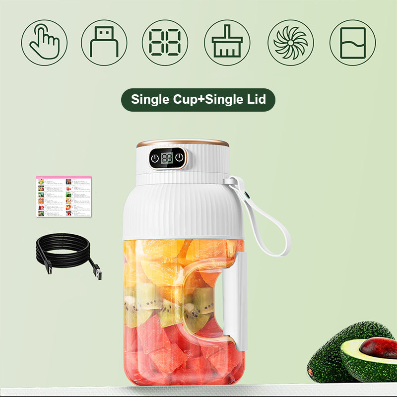 😍2025 Nytt🍉🍇Multifunktionell bärbar juicermugg med digital display