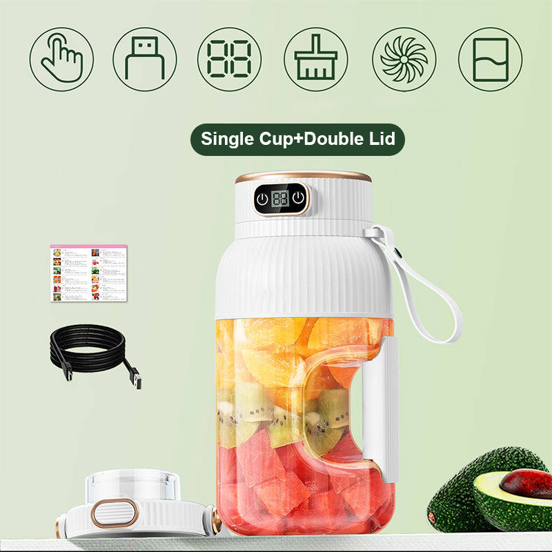 😍2025 Nytt🍉🍇Multifunktionell bärbar juicermugg med digital display