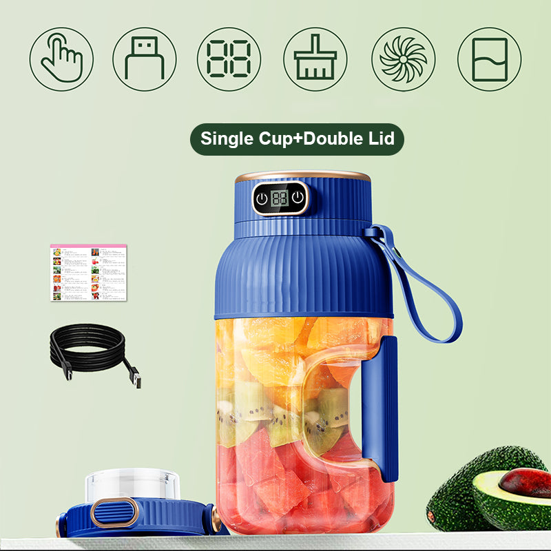 😍2025 Nytt🍉🍇Multifunktionell bärbar juicermugg med digital display