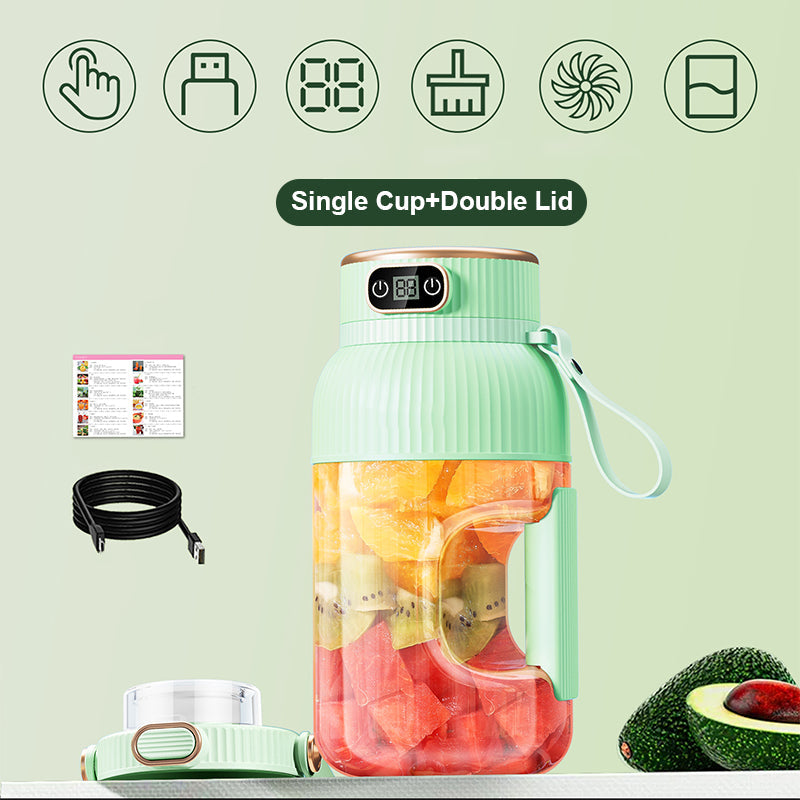 😍2025 Nytt🍉🍇Multifunktionell bärbar juicermugg med digital display