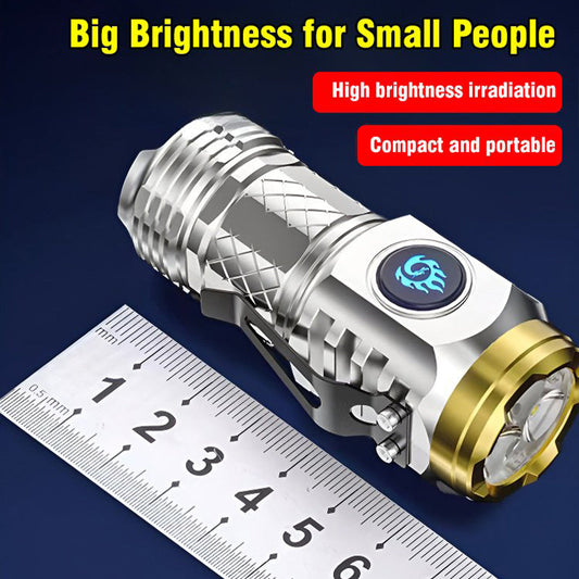 💥Buy 2 Get 1 Free💥Three-Eyed Monster Mini Flash Super Power Flashlight