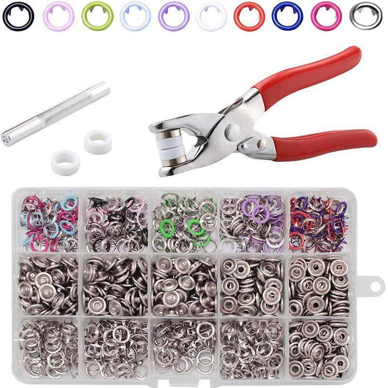 🧵 40% RABATT! 🔘 DIY-knappknäppningssats – Komplett Toolkit, Enkel Att Använda & Förstärker Dina Kläder ✂️