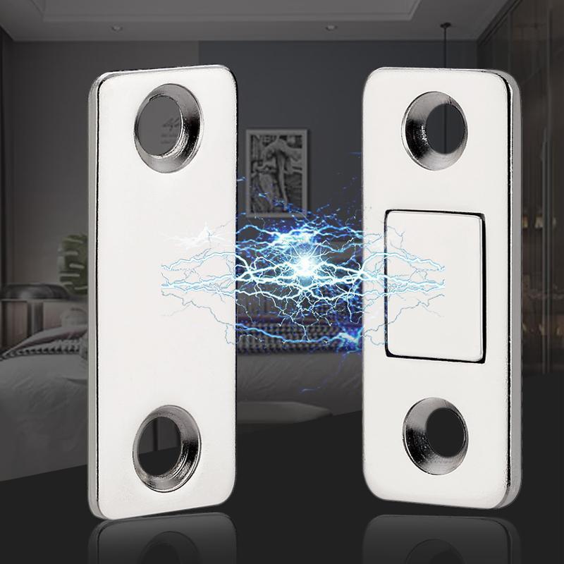 🔥⏰Köp 1 Få 1 gratis 🧲 Icke-Perforerad Magnetisk Dörrstängare – Enkel Installation, Tyst Stängning & Justerbar Kraft för Hem/Kontor 🔧✨📦